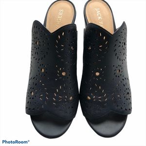 Jack Rodgers Ronnie Wedge Cork Slide Sandals 10